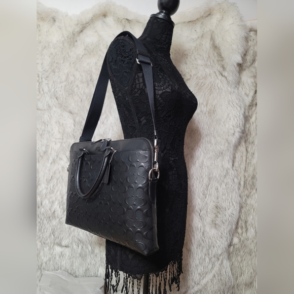 😘 NWT COACH SIGNATURE BUSINESS ATACHE COMPUTER WORK BUSINESS LAPTOP BAG - Picture 5 of 14